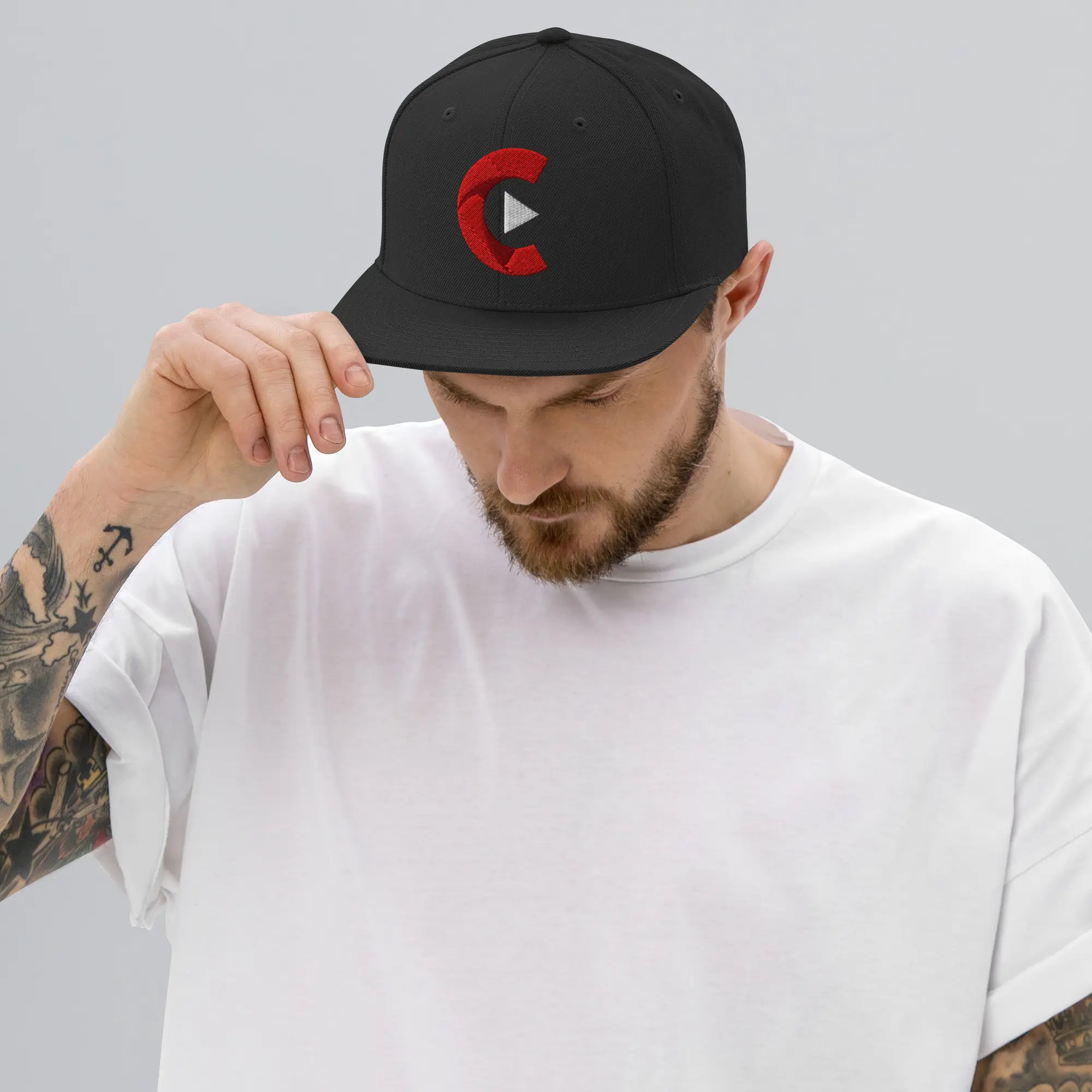 Gorra snapback Canal Total TV bordada